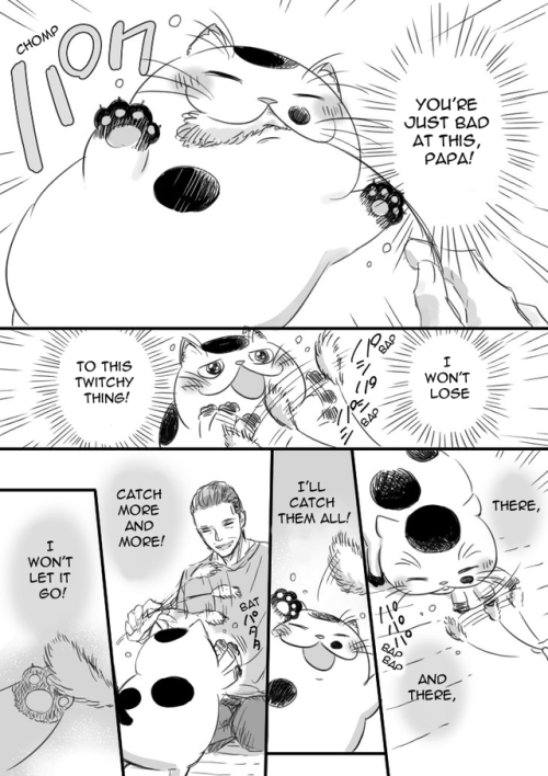crouching-mouse: Chapter 15 - Fukumaru & the Cat Toy   First || Previous || Next    Chapter 15 of “Gentleman & Cat”, by Umi Sakurai. Translation and scanlation editing by me. You can read the original on the author’s Twitter, and it’s