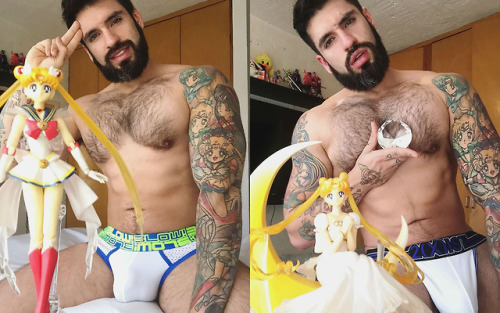 gaymerwitttattitude:  Gay Anime Geek Selfies - Now this is what you call TRUE Sailor Moon Representation! Super Fucking Hot and Super Awesome! Each Underwear Color & Style represents each Sailor Senshi and done Perfectly! 