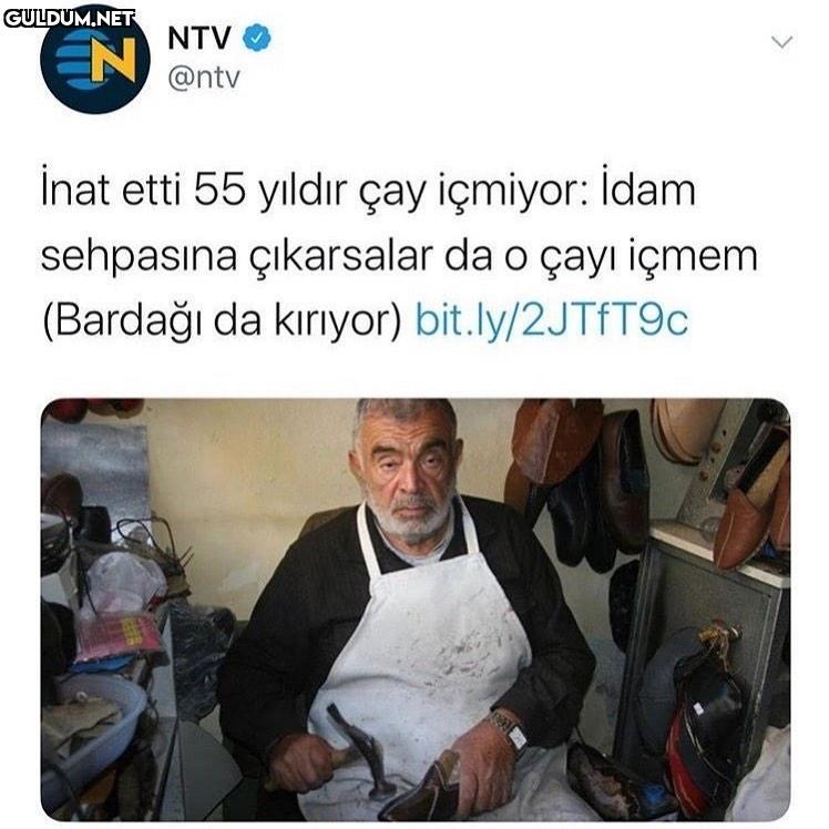 (Bardağı da kırıyor)...