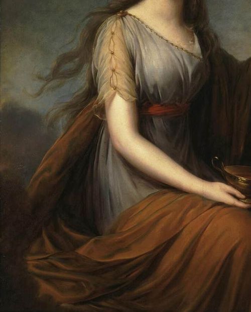 Portrait Of Anna Pitt As Hebe, By Louise Élisabeth Vigée-Lebrun, 1792 (detail) 