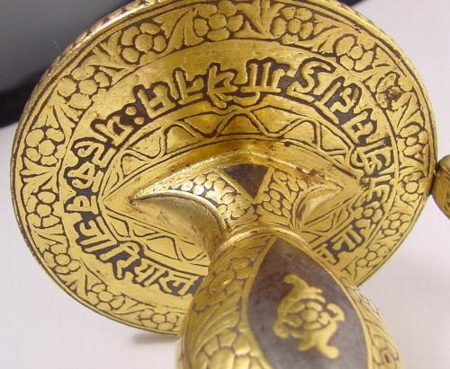 petermorwood:peashooter85:Gold decorated tulwar, The Punjab (India), early 19th centuryfrom The Roya