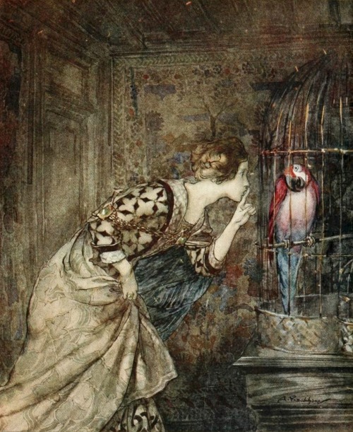 oldchildrensbooks:Some British Ballads.c.1919.Publisher : New York, Dodd, Mead.Art by Arthur Rackham