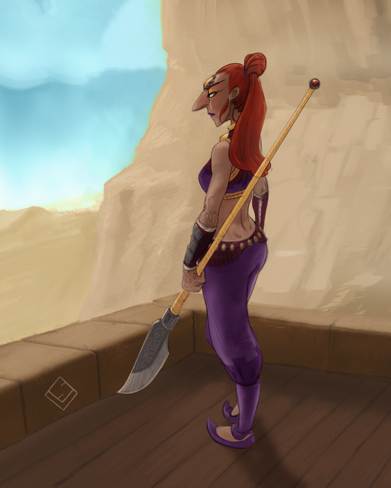 artchallenge:  the Gerudo - Ocarina of Time 