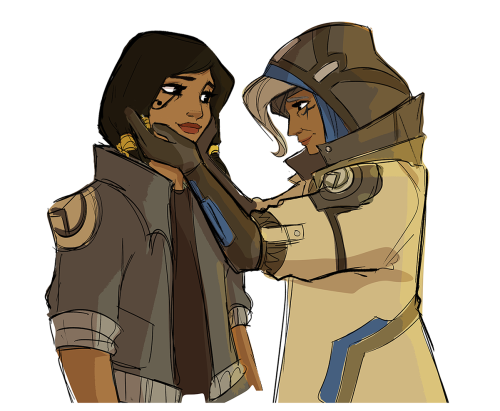 snarkies:Pharah &amp; AnaSaw this on Instagram. Still love it.