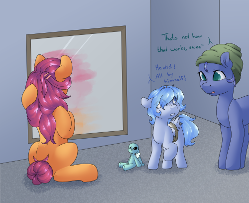 askbubblepop:He flew all by himself! Support Bubblepop on Patreon!x3 D’aww, poor Bubble~ <3