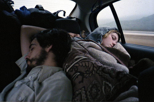  this is what I want. Us, going on a road trip, sleeping in our car and cheap motels,