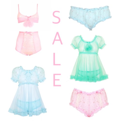 sugarlacelingerie:Shop all these pretty pastels now! Entire shop 25% off! Use coupon code BFSALE25ht