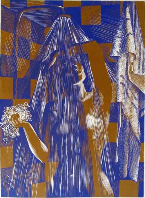 Elena Uspenskaya (Russian, *1946). In the shower (1976).