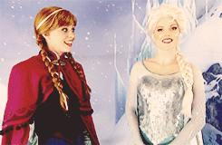 sancttuary:Anna and Elsa from FROZEN - First Public Meet & Greet Appearance, at Disney's Hollywo