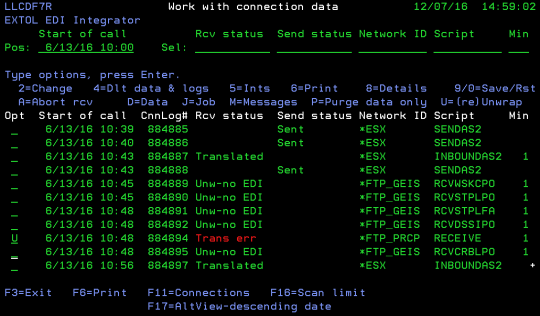 cleo integrator unwrap connections trans translation error