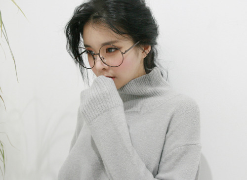 k-ayo: BASIC TURTLE KNIT (GRAY) PRICE   /   37000