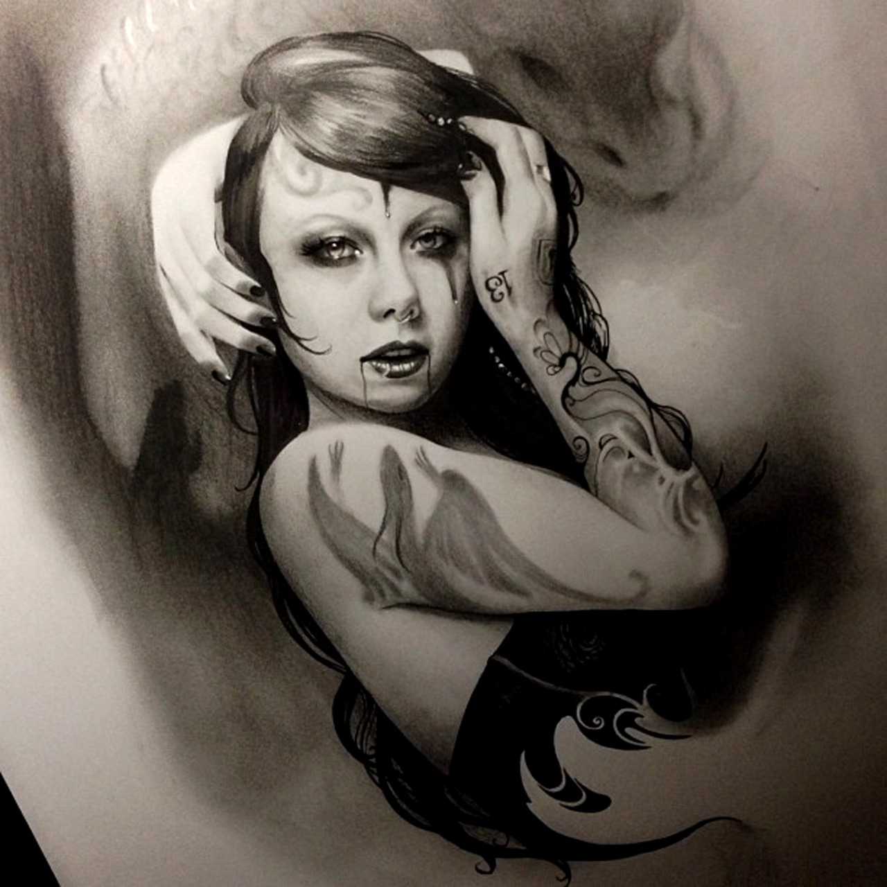 thievinggenius:  Done by Teneile Napoli.  Megan Massacre