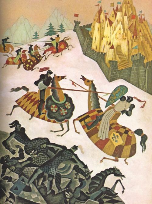 mun-sal-vache:King Arthur and the Knights of the Round Table, illustrated by Gustaf Tenggren.