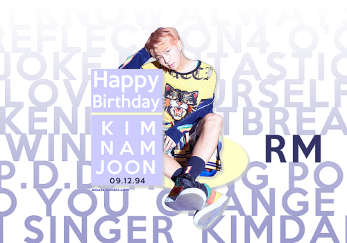 Happy Birthday to our dear leader, Kim Namjoon! *insert party popper here*