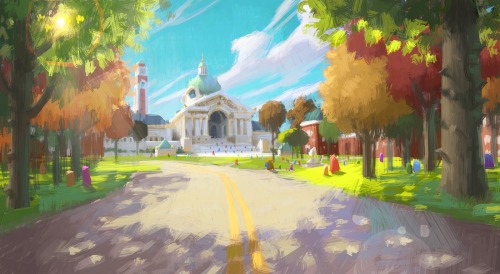 Gorgeous New Monsters University Concept Art! Read More »