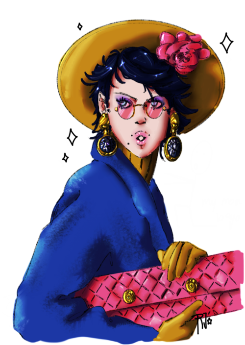  Bayo commission I did as a 80s versace model 