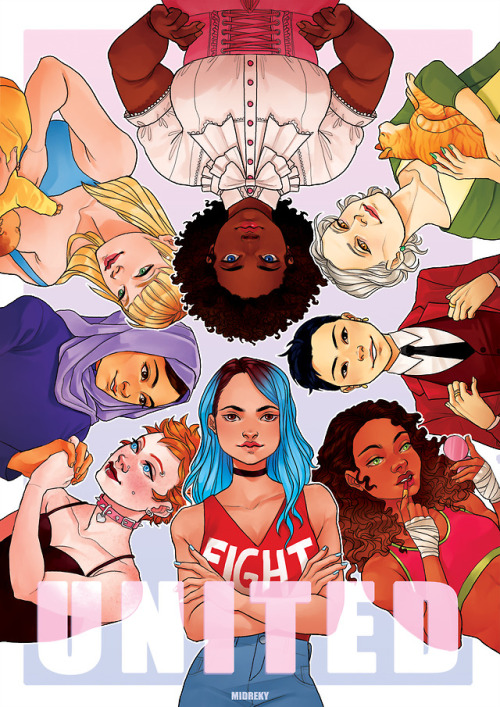 Illustration I did for a book that ended up not being published. The theme was union between women! 