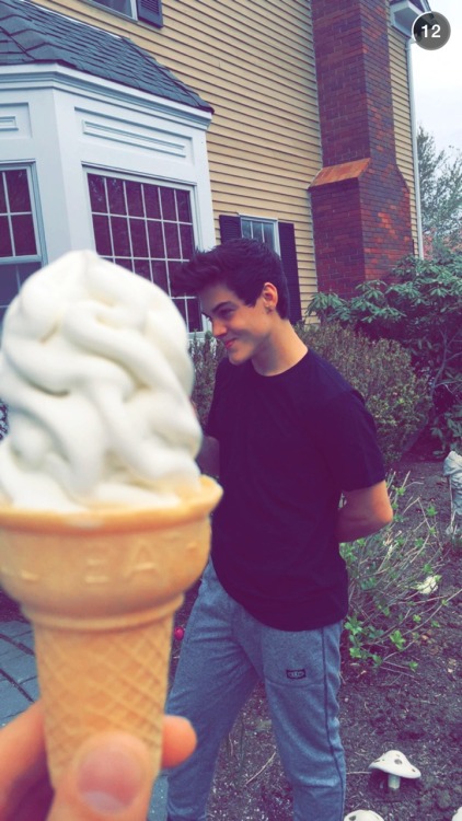 Grayson really likes Ice Cream 