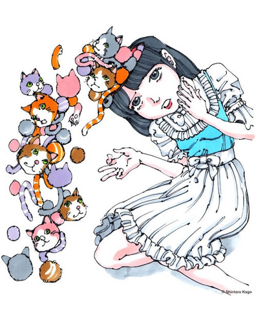  Think happy thoughts!! “Kitty Confetti” by Shintaro Kago is licensed in official Thread