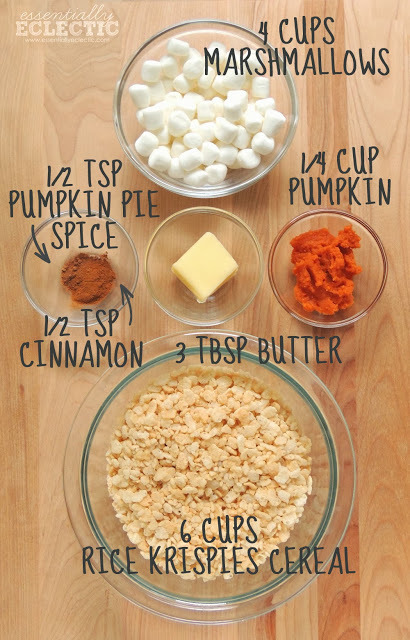 Pumpkin Spice Krispie Treats