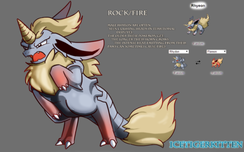 icetigerkitten:I’ve always wanted to try making a Pokemon fusion drawing. so ….HER