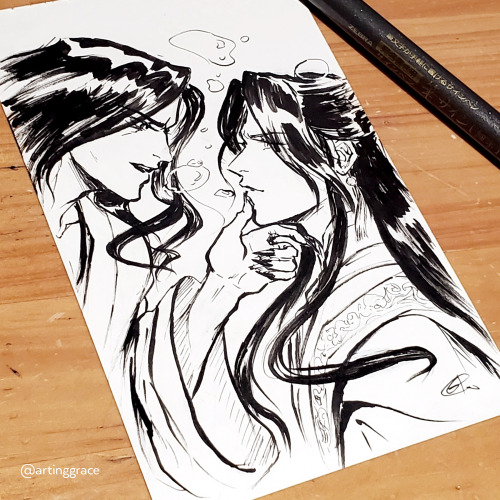 some quick mxtx character 4x6″ inks for friends :) on twitter | instagram - DO NOT REPOSTbuy me a co