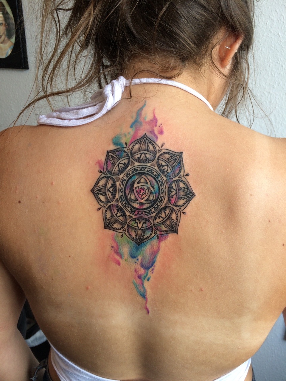 8 Vibrant Watercolor Mandala Tattoos  Tattoodo