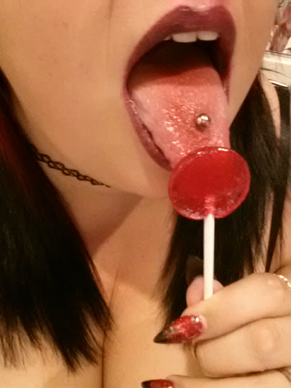 pixie-bitch75:  Lick, Lick, Bite… Tis sweet n’ tasty! 💜kisses,pixie💜