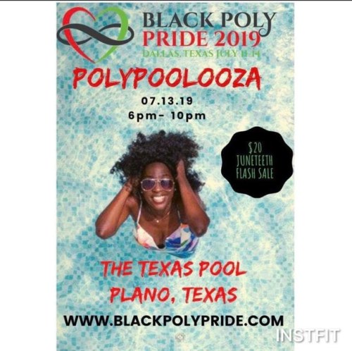  Flash sale for the Black Poly Pride: Inaugural Weekend pool party in celebration of Juneteenth! Get