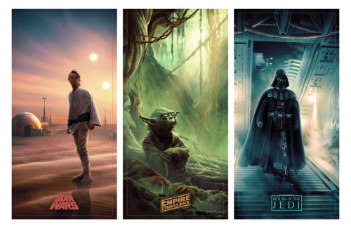 Star Wars Original Trilogy Posters - Created by Kevin WilsonTimed edition prints available for sale 