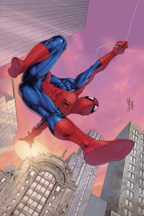 ungoliantschilde:  Spider-Man Unlimited, Vol. 3 # 09, illustrated by Salvador Larroca, with colors by Christian ‘Liquid!’ Lichtner.