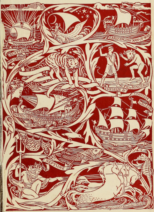 nemfrog: Ships of Araby. 1936. Endpaper. 