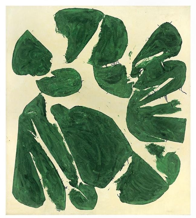 57-percent:    Simon Hantaï Meun, 1968 oil on canvas   