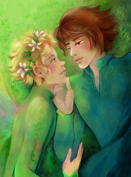 ~ you are my spring ~ finished piece! giving Jojen random fairy wings is as far as I’ll comply with 
