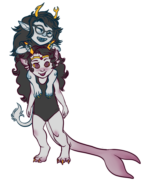 shelldraws:  dumb babies that i love 