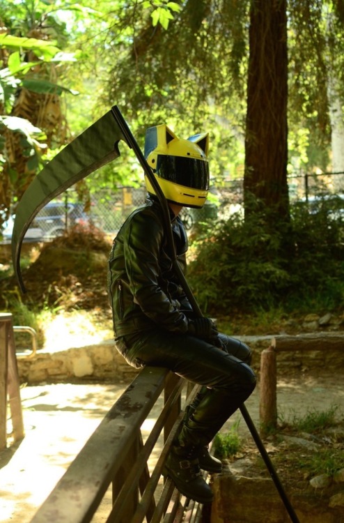 Zuri Cosplay as genderbent Celty Sturlson from Durarara Slots for photo sessions at AX 2018 are open