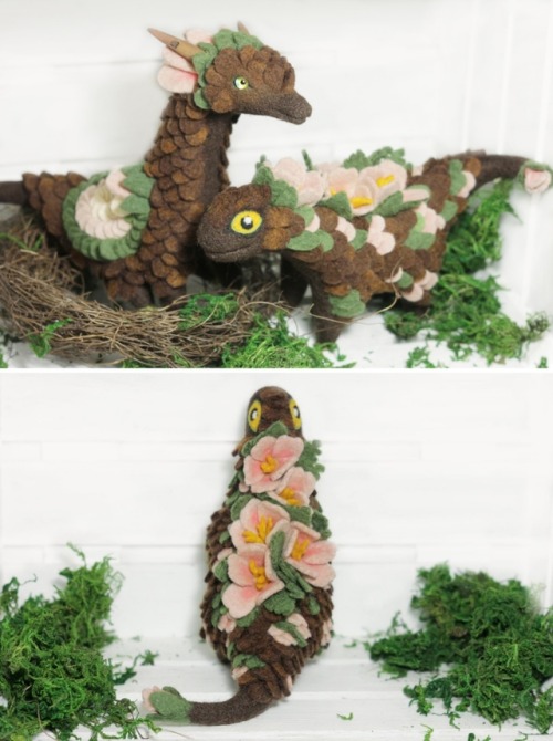 sosuperawesome: Felt Dragons by Alena Bobrova on Etsy See our ‘dragon’ tag Follow So Sup