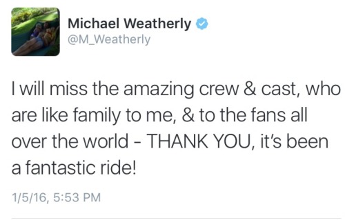 classicdinozzo:Michael Weatherly announces his departure from NCIS.