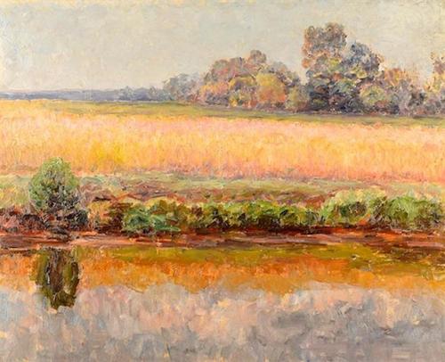 impressionism-art: Corn Field (?) Samuel Mutzner