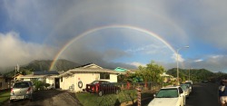 Rainbow over my hale yesterday 🙊
