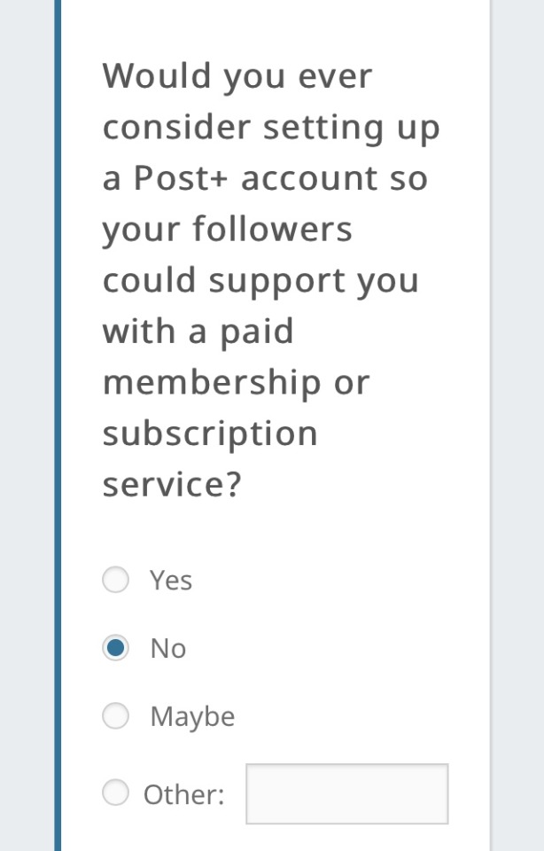 ironwoman359:chalkymints:hauntedfalcon:postplus:Hi There 👋As you might have noticed, we’re beta-testing something new: Tumblr Post+. What’s Post+? A big deal, for starters. Post+ is our new subscription feature that allows you to use our existing