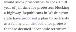 tikkunolamorgtfo:  chiribomb:  lauralot89:  bastlynn:  softtrade: I’ll take “horrifying phrases of late stage capitalist dystopia” for 400 Alex Reclassification as a felony means… *VOTING RIGHTS MAY BE STRIPPED* for those who are convicted. This