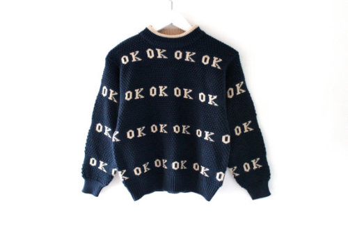 etsyifyourenasty:An Okay Sweater
