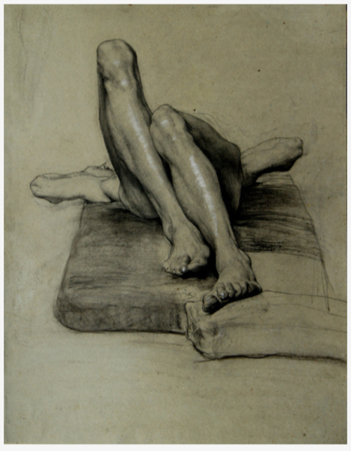 loverofbeauty: Sascha Schneider,   Drawing   (1894)   Originally posted by 