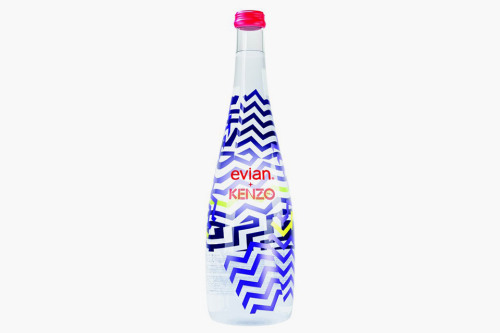 Kenzo moves into the packaging world, designing this chaotic graphic for Evian’s limited editi