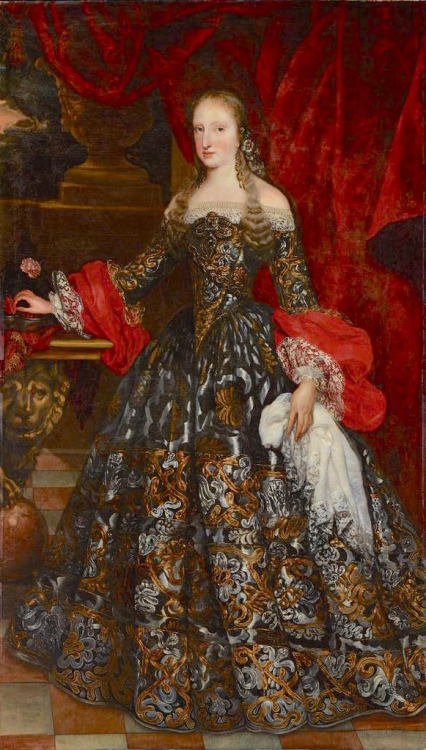 Mariana of Neuburg, Queen of Spain, from 1689 to 1700 by Claudio Coello; undated most likely late 17