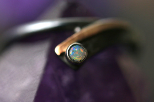 Beautiful vintage gold plated genuine silver rings with opal are available at my Etsy Shop - Sedna 9