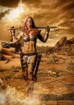 Vejiga:  Tabitha Lyon Cosplaying As Red Sonja