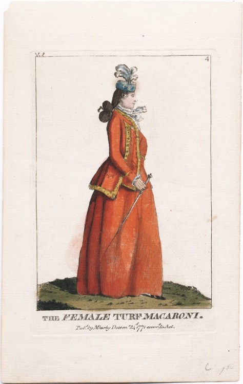 The Female Turf Macaroni, 1771