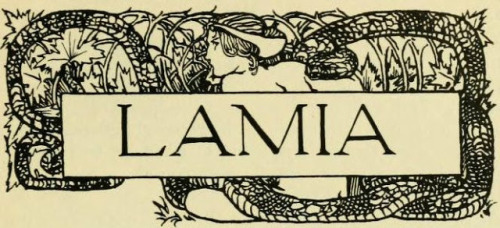 Lamia, poem by John Keats, illustrated by Robert Anning Bell (1897)